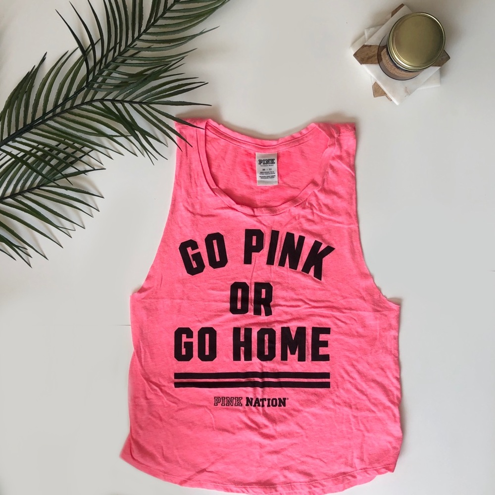 VS Pink Racerback Tank Top